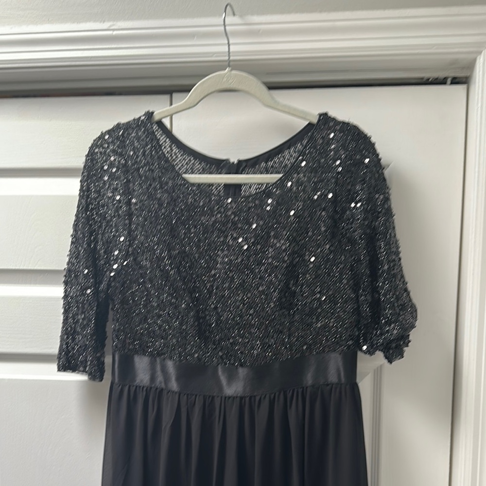 Elegant Black ladies sequin dress Dress 12